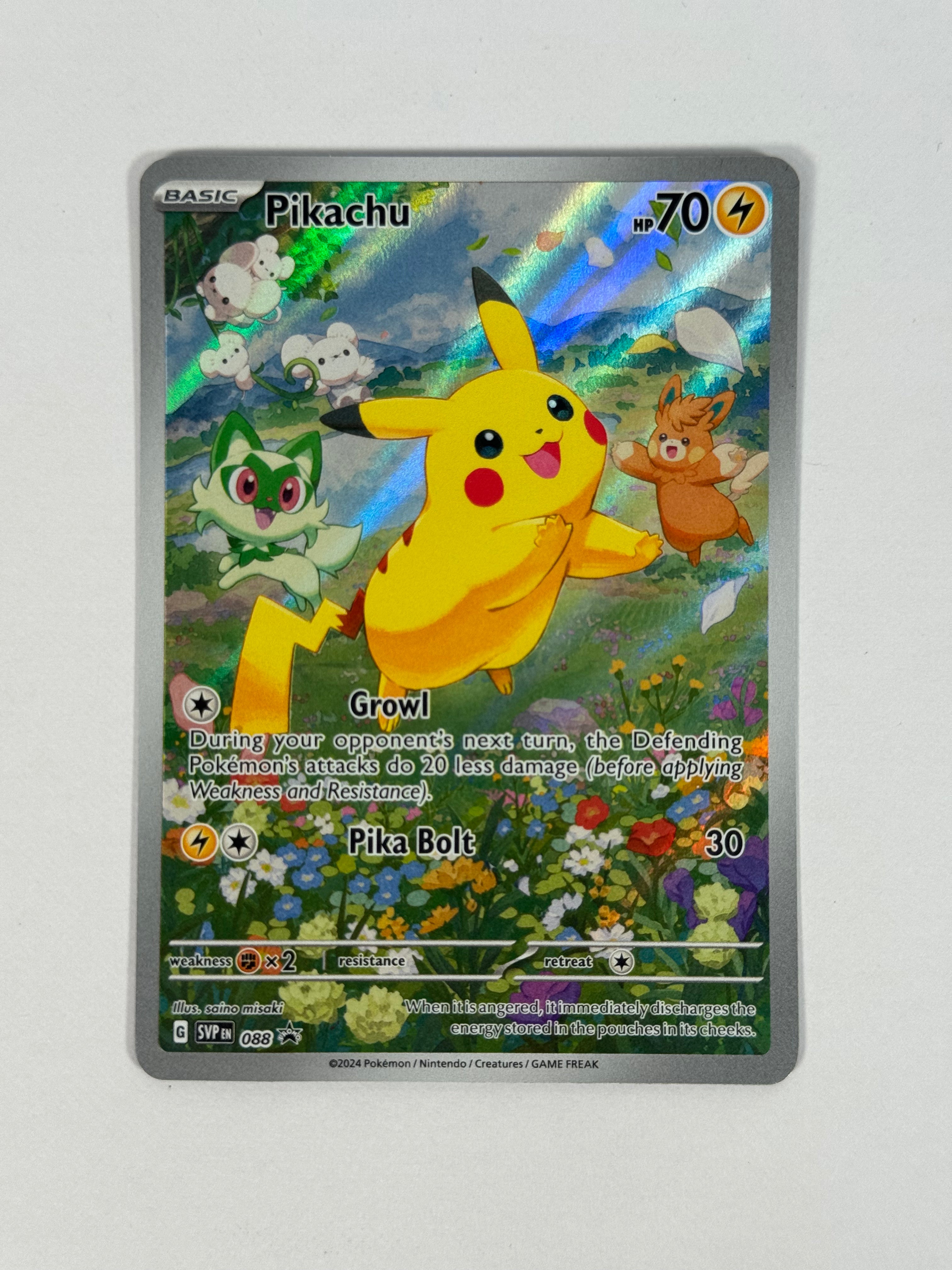 2024 Black Star Promo Pikachu 088
