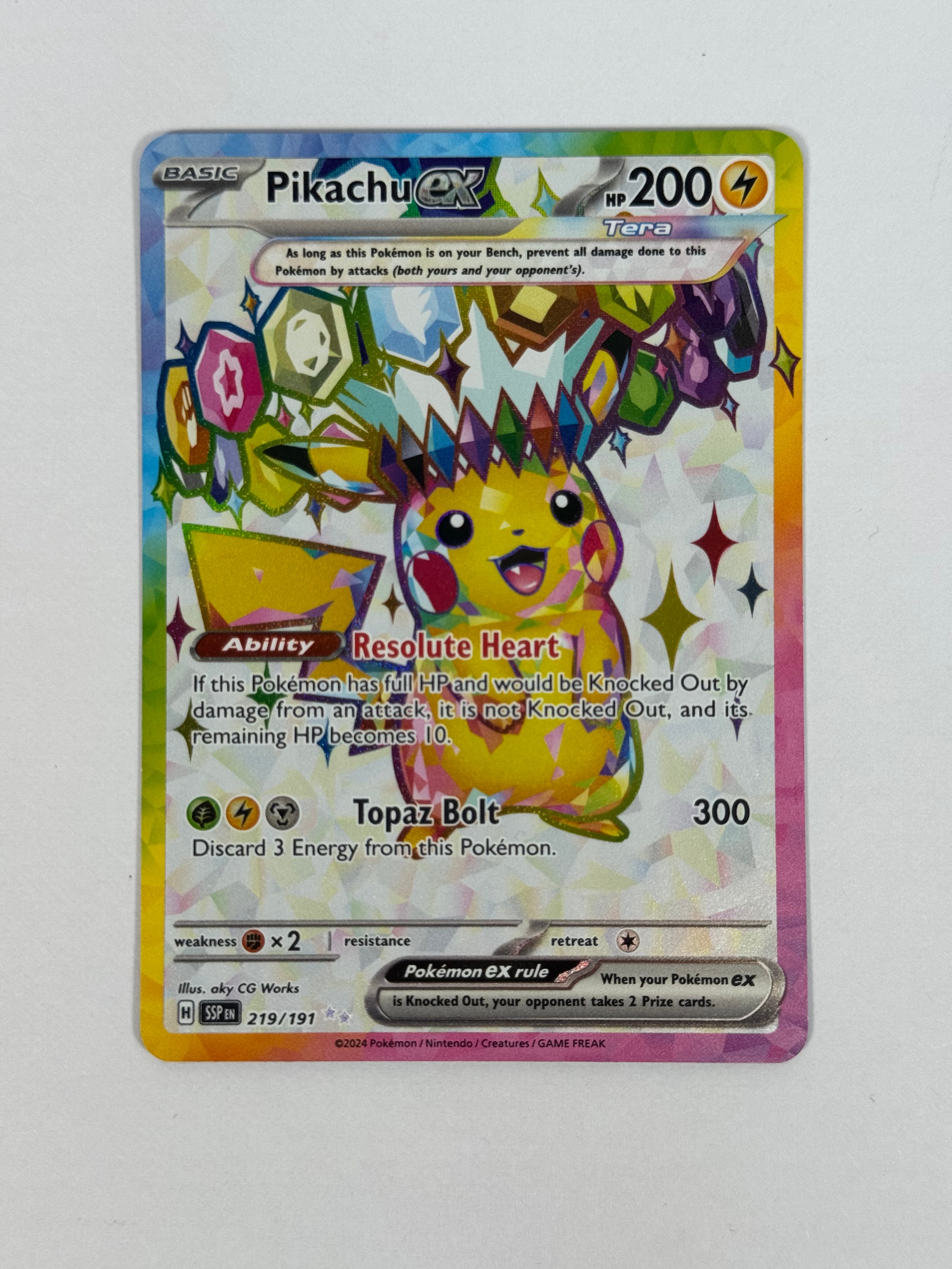 2024 Surging Sparks Pikachu Full Art 219/191
