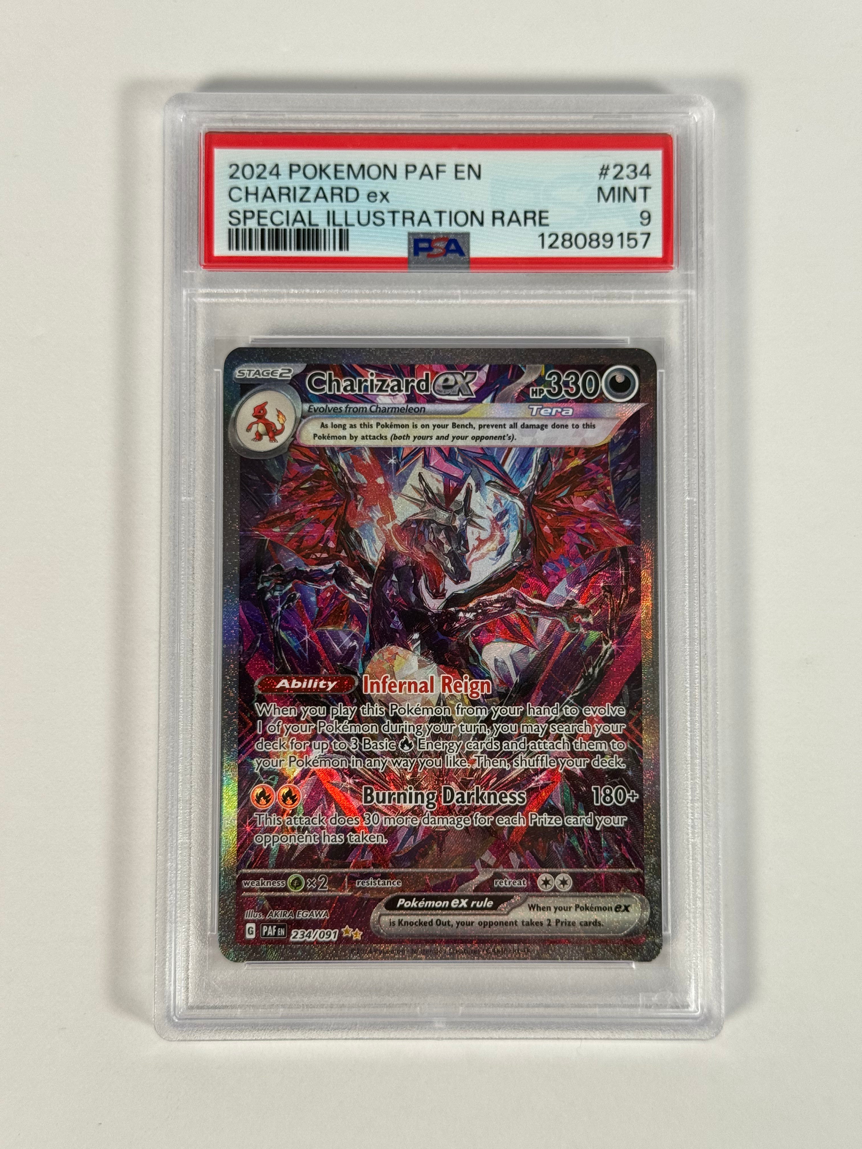 PSA 9 Paldean Fates Charizard ex SIR 234/091