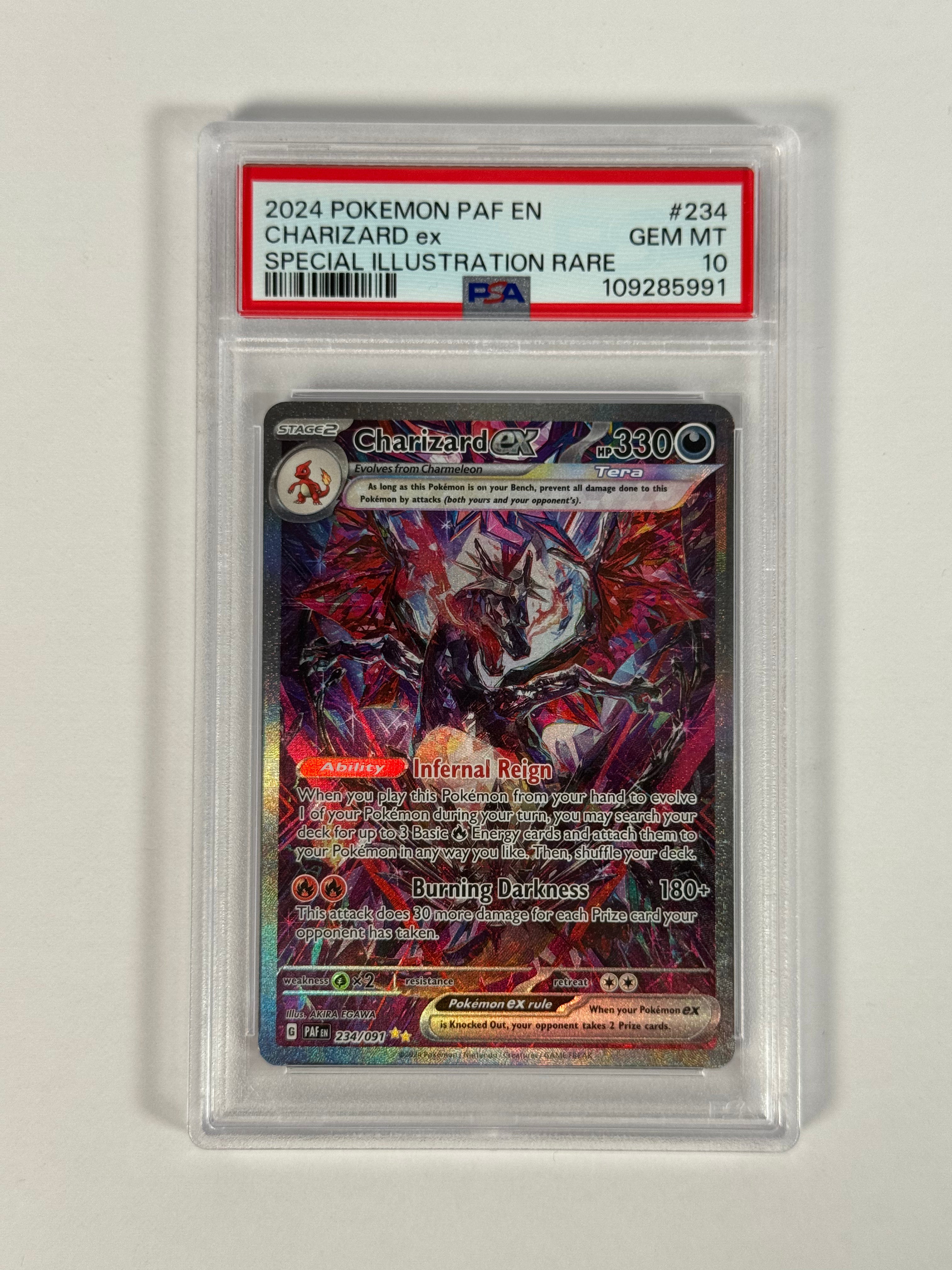 PSA 10 Paldean Fates Charizard ex SIR 234/091