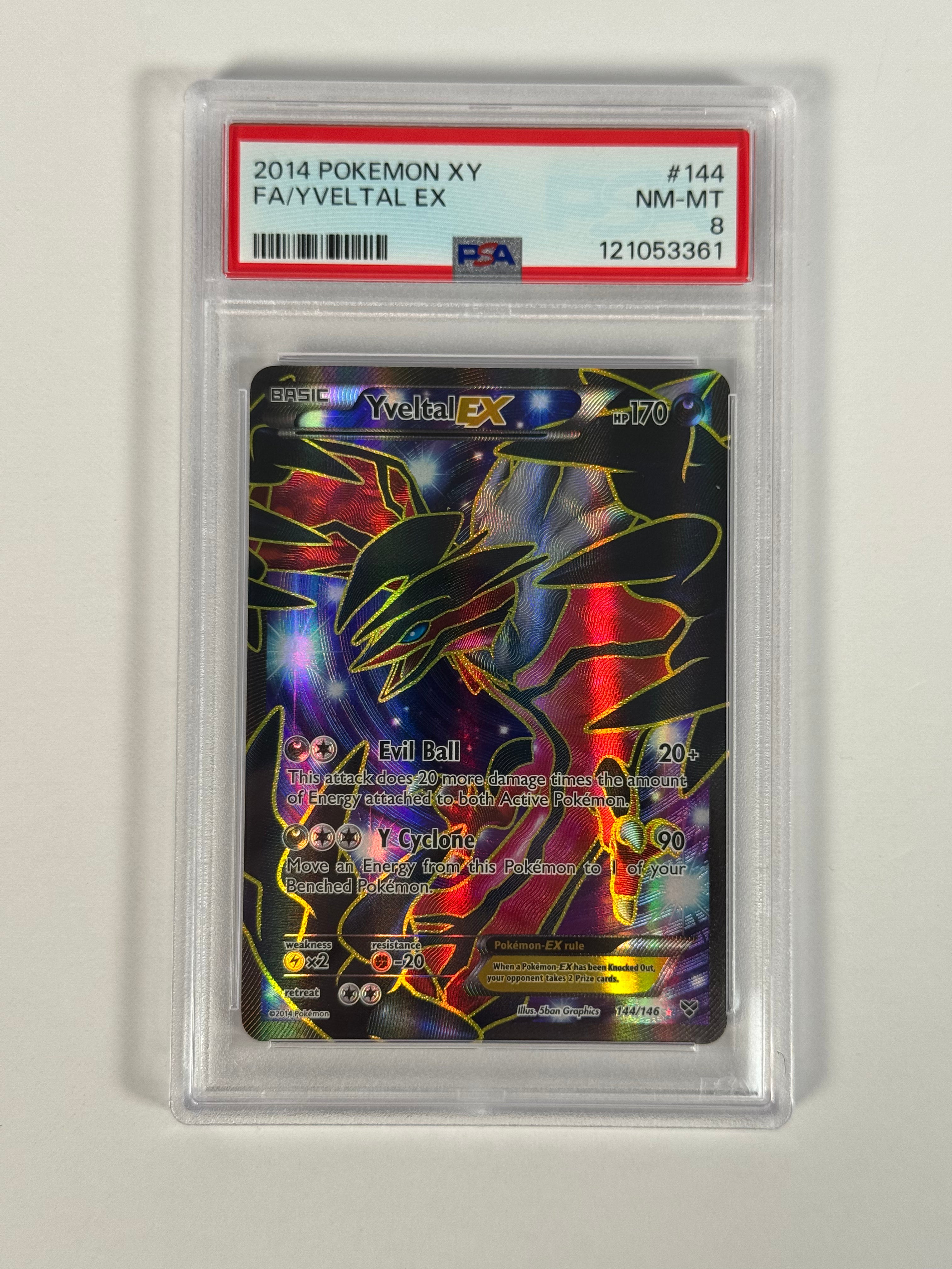 PSA 8 XY Yveltal EX Full Art 144/146