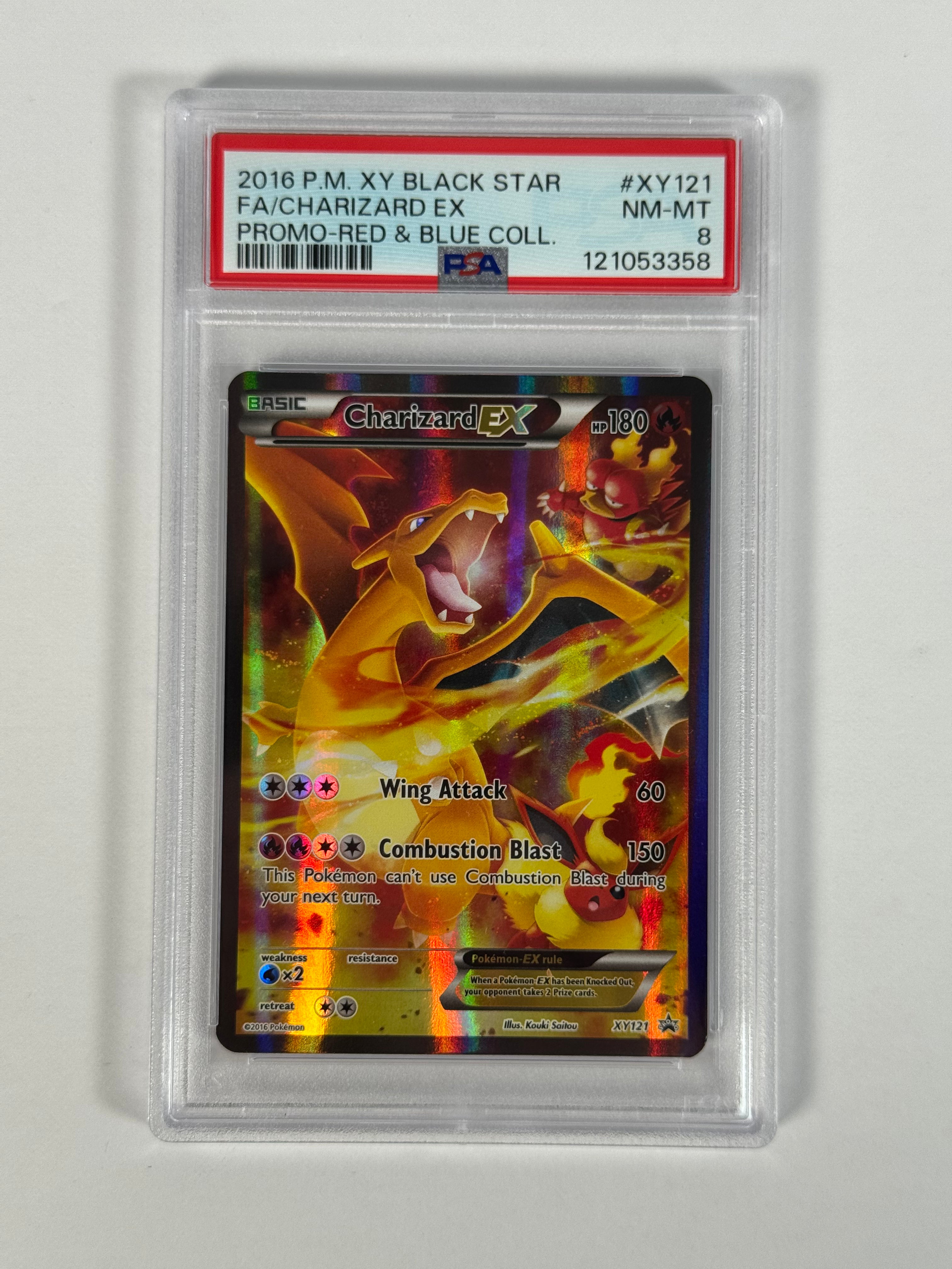 PSA 8 Black Star Promo Charizard EX XY121