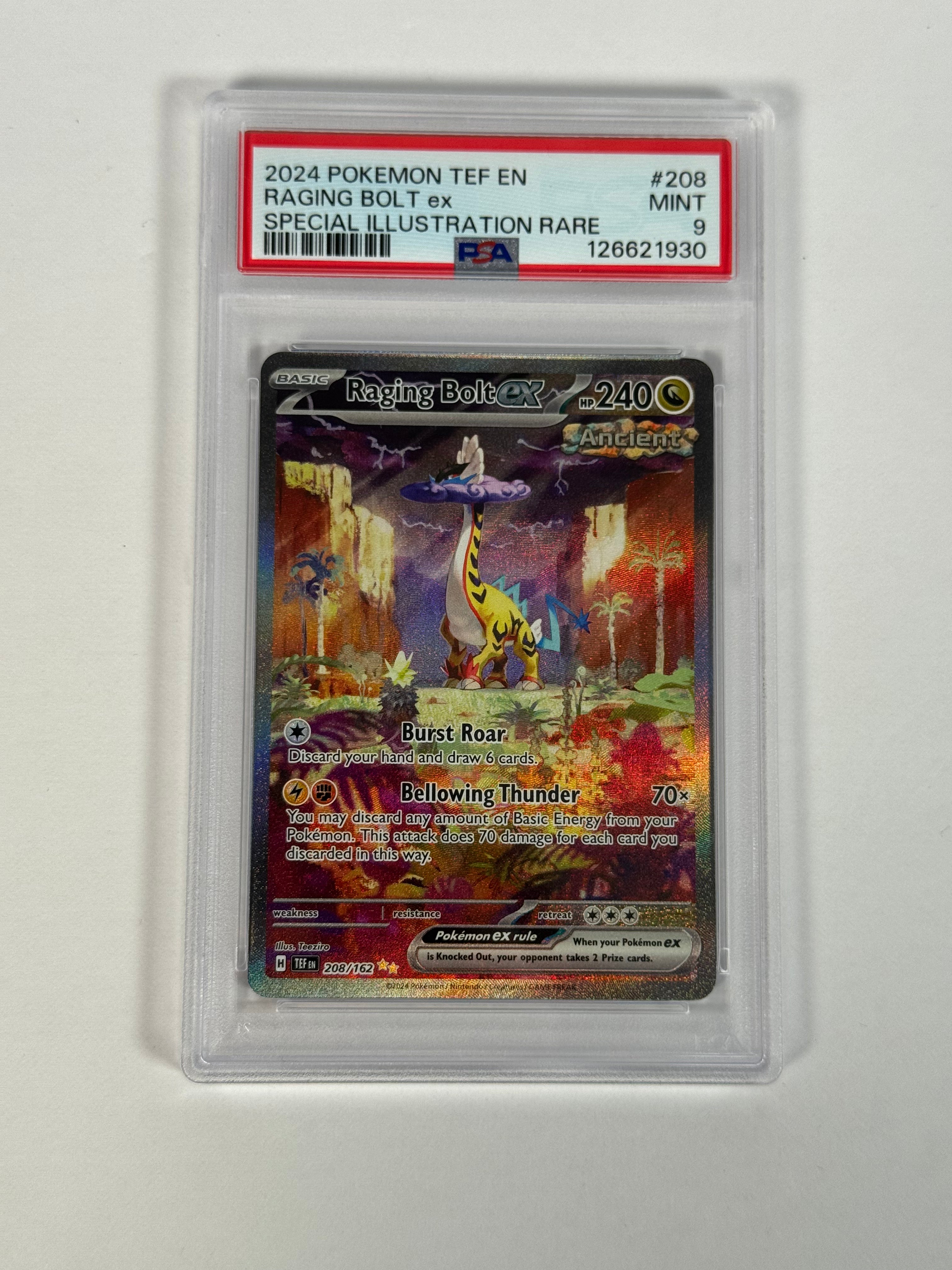 PSA 9 Temporal Forces Raging Bolt ex SIR 208/162