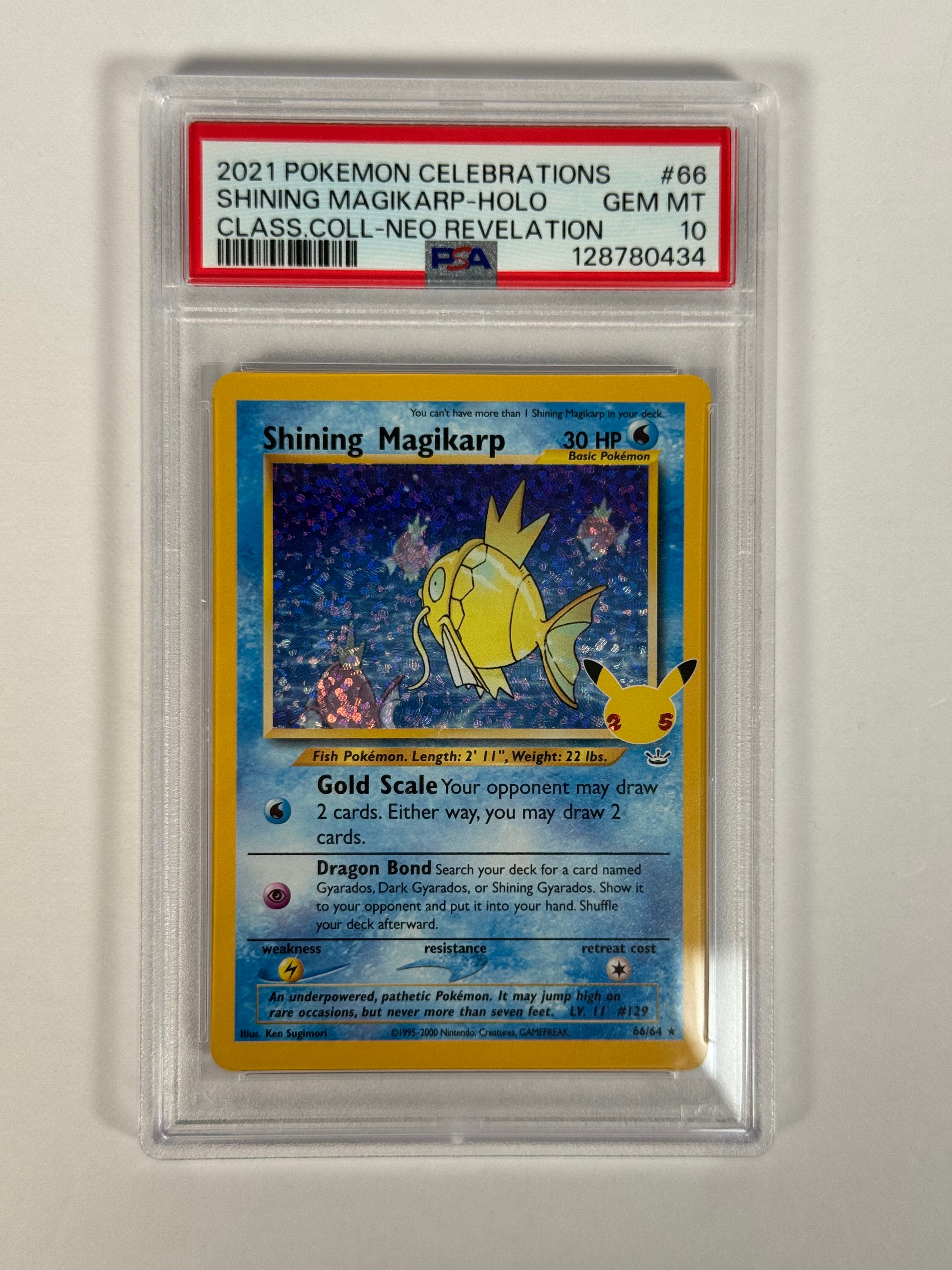 PSA 10 Celebrations Shining Magikarp Holo 66/64