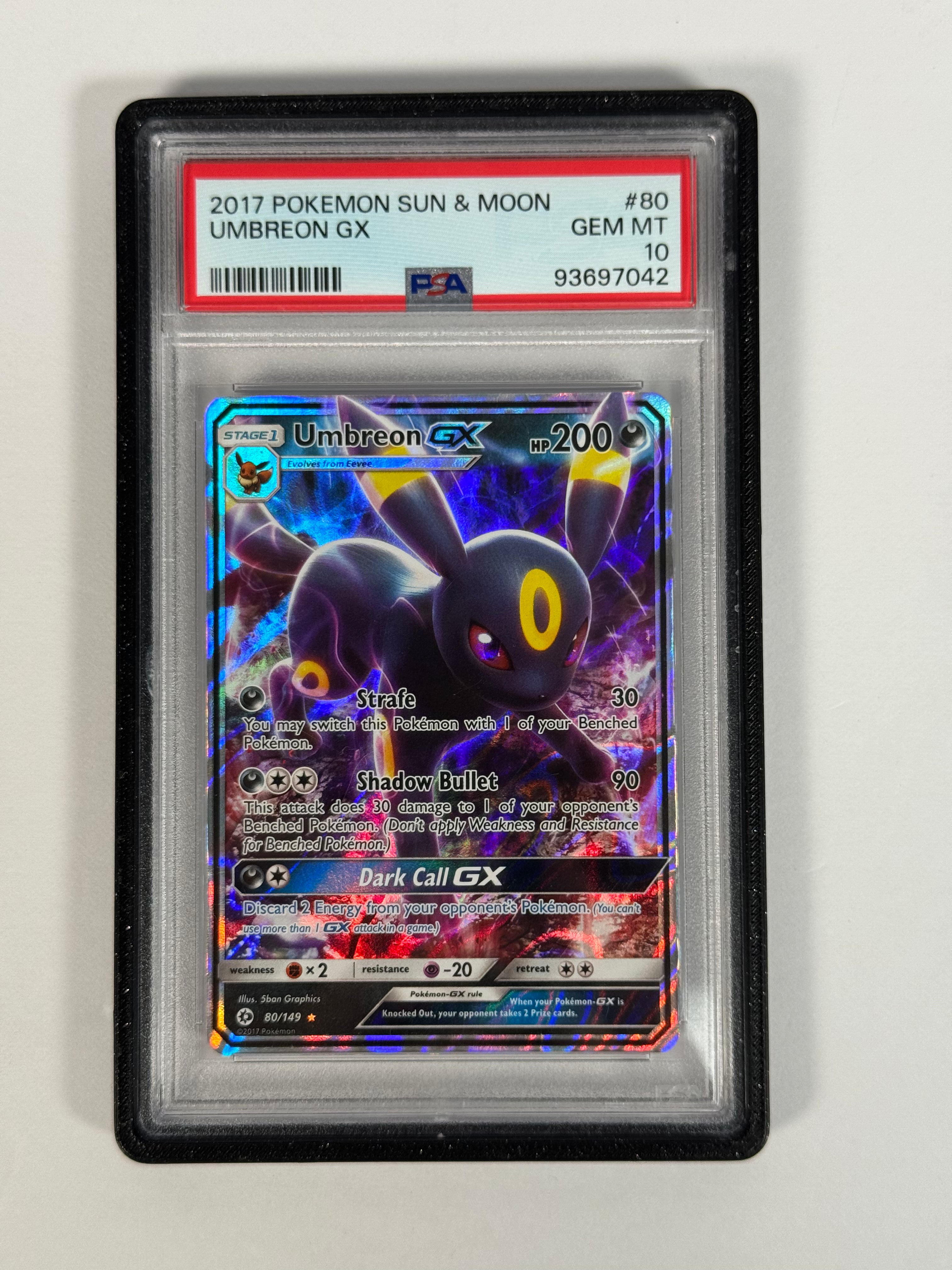 PSA 10 Sun & Moon Umbreon GX 80/149