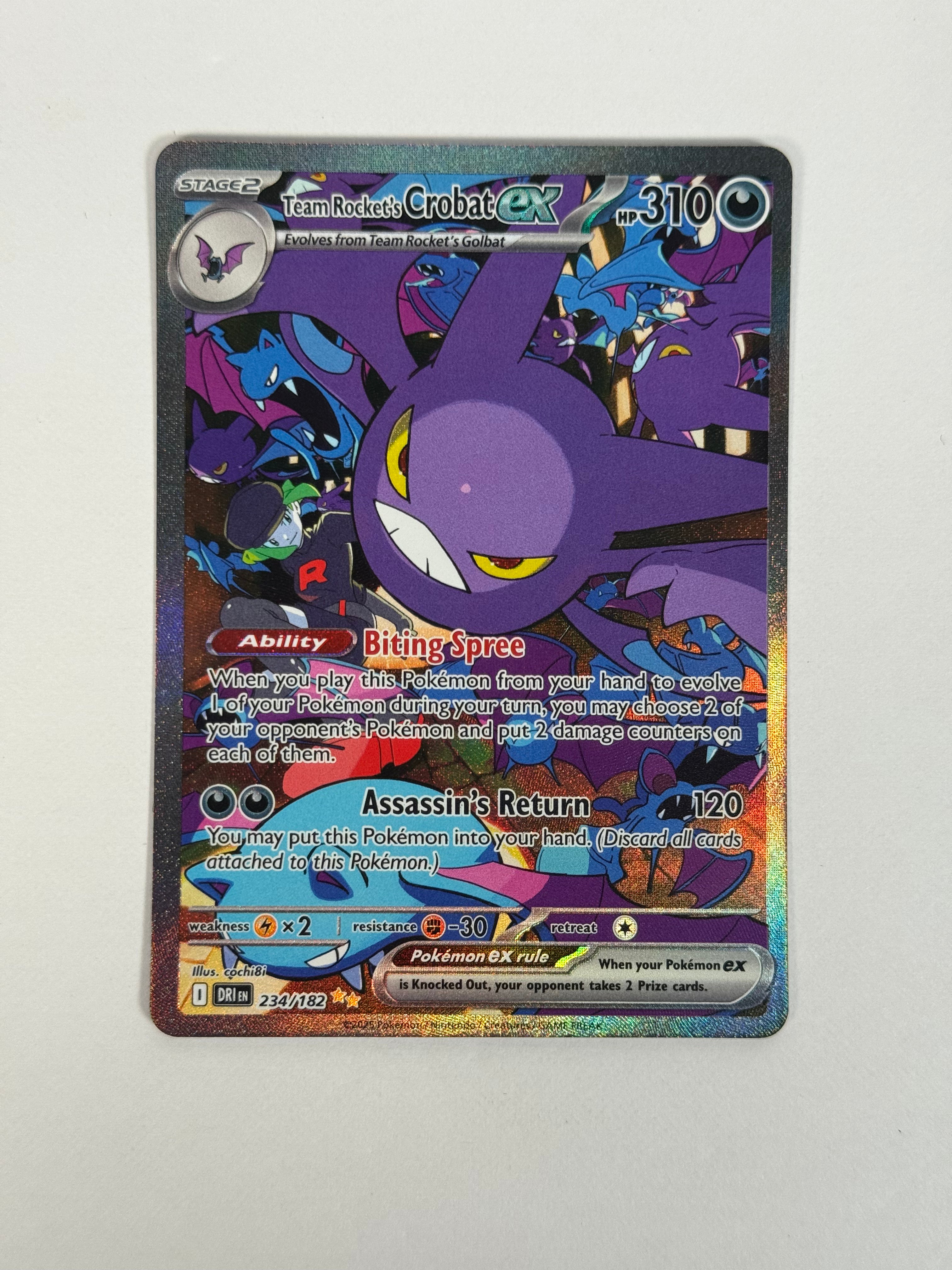 2025 Destined Rivals Team Rocket's Crobat ex SIR 234/182