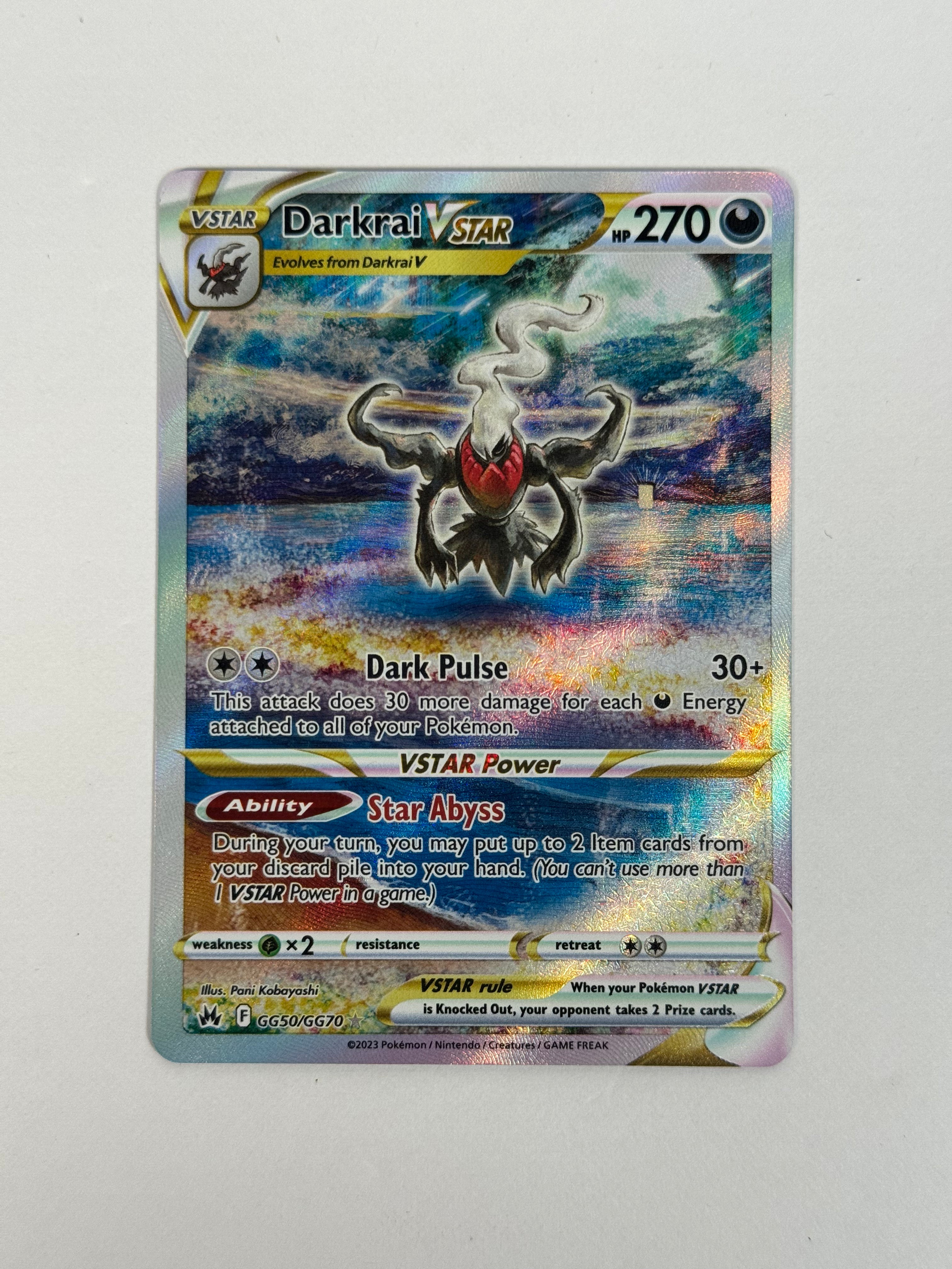 2023 Crown Zenith Darkrai Vstar GG50/GG70