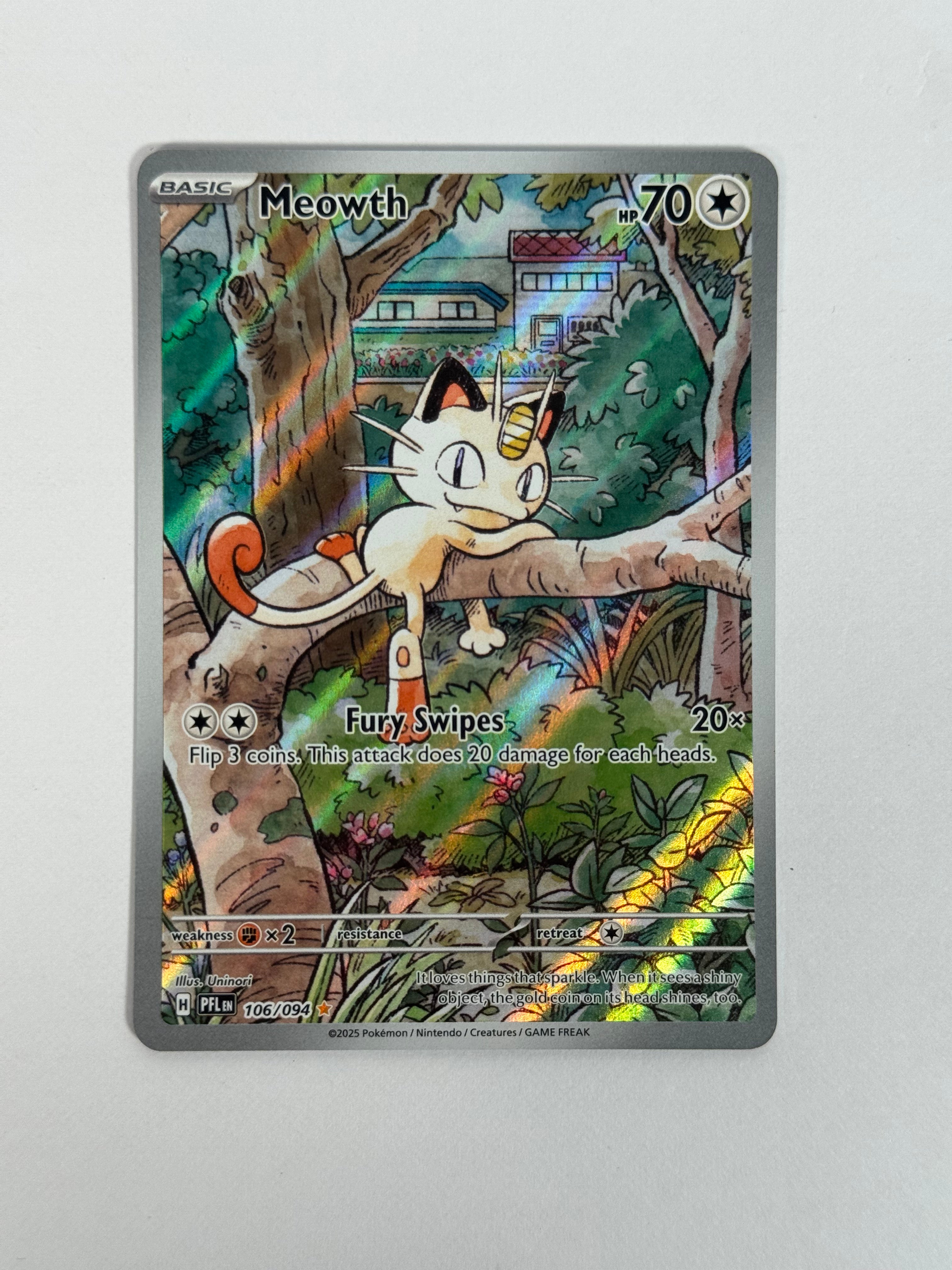 2025 Phantasmal Flames Meowth IR 106/094 2025 Phantasmal Flames Meowth IR 106/094