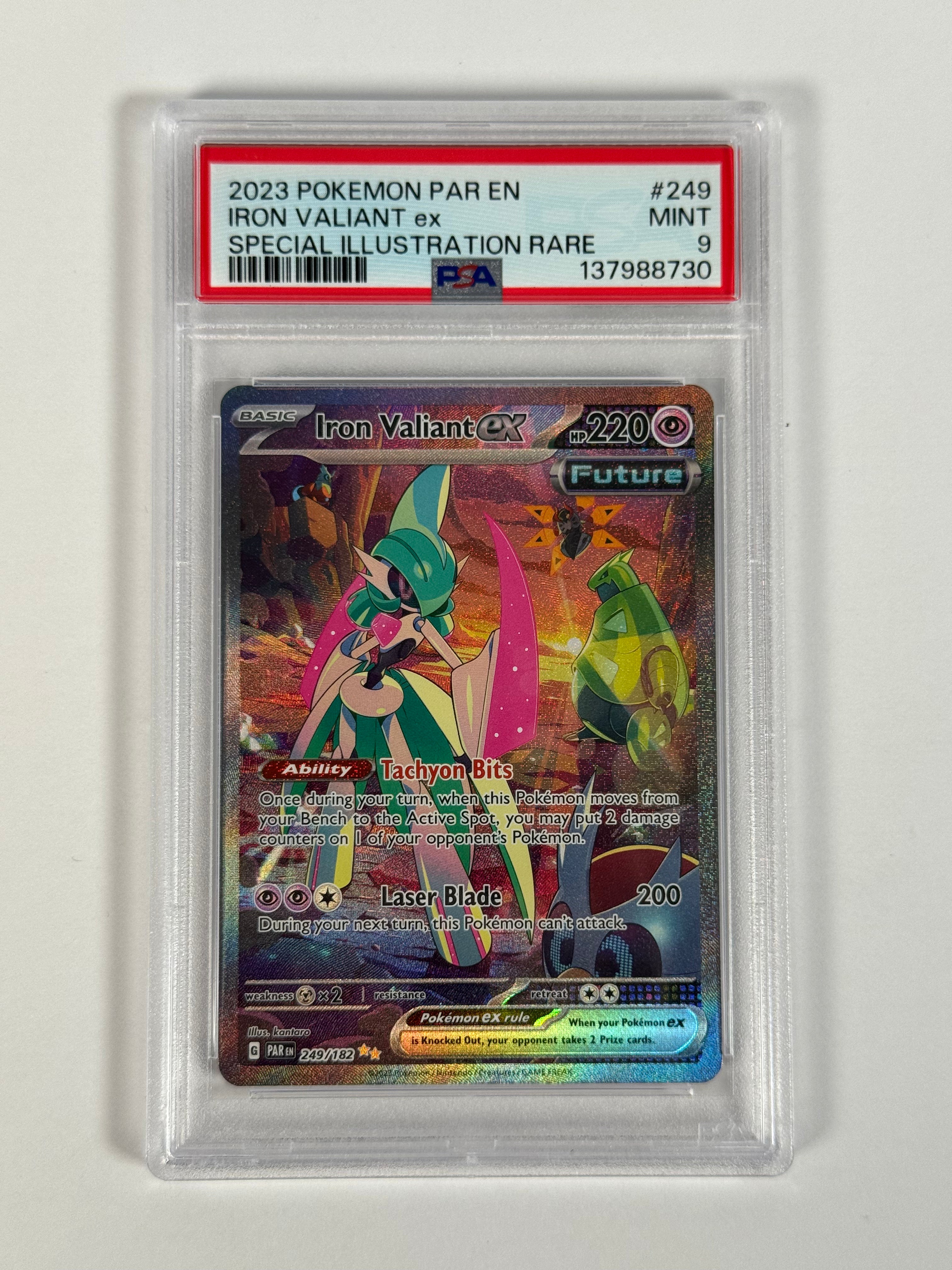 PSA 9 Paradox Rift Iron Valiant ex SIR 249/182 PSA 9 Paradox Rift Iron Valiant ex SIR 249/182