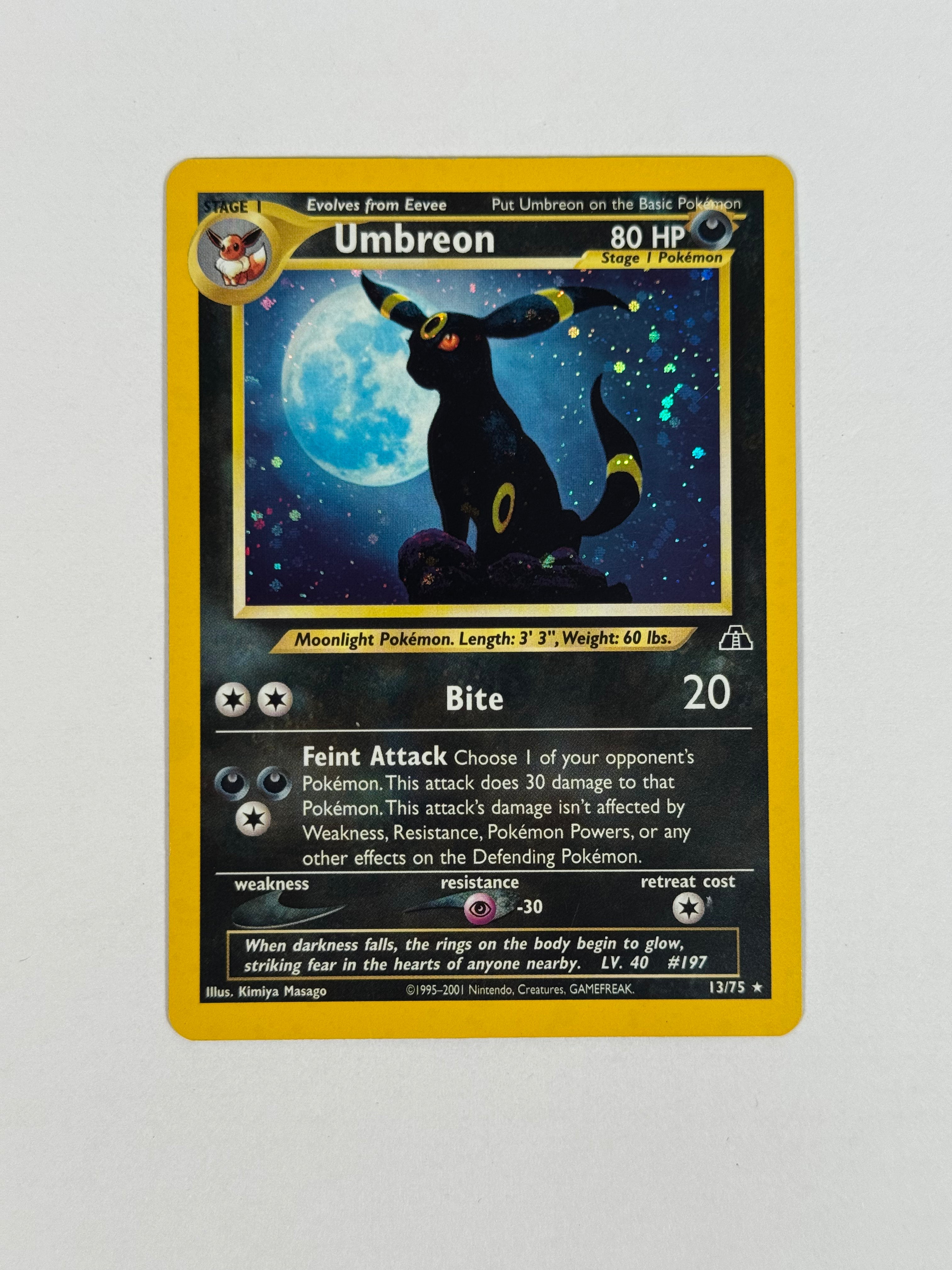 2000 Neo Discovery Umbreon Holo 13/75