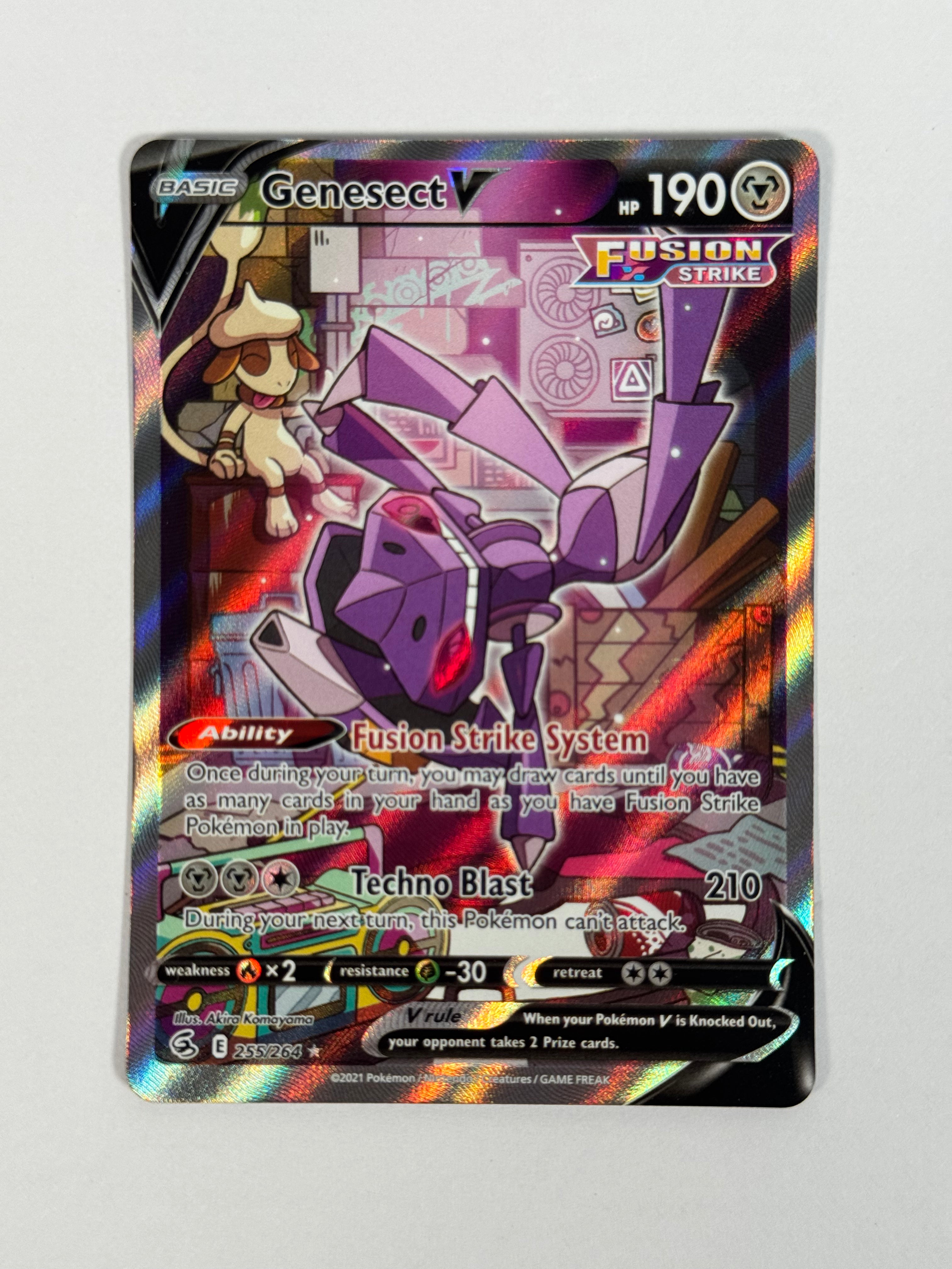 2021 Fusion Strike Genesect V Alt Art 255/264