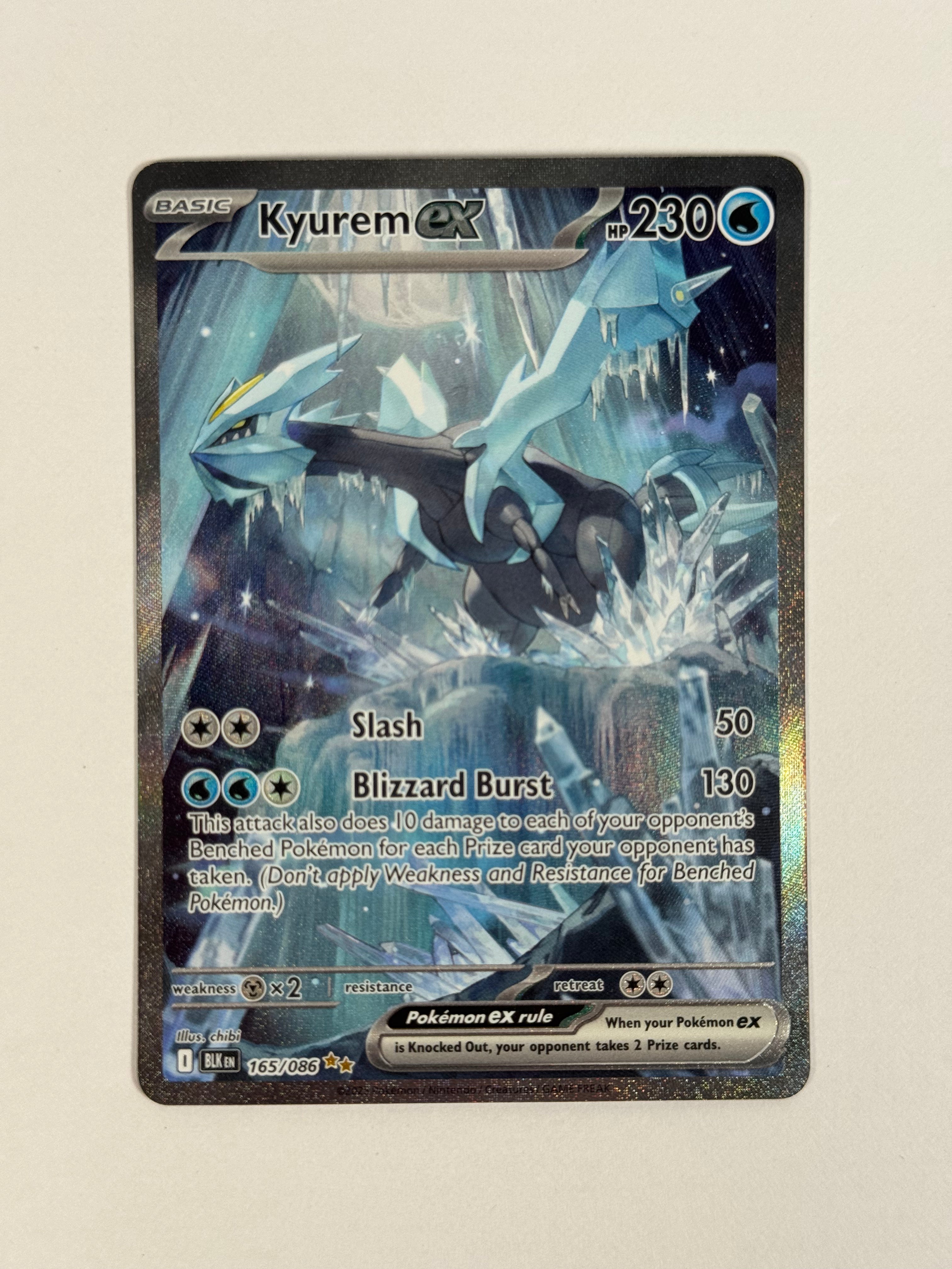 2025 Black Bolt Kyurem ex SIR 165/086