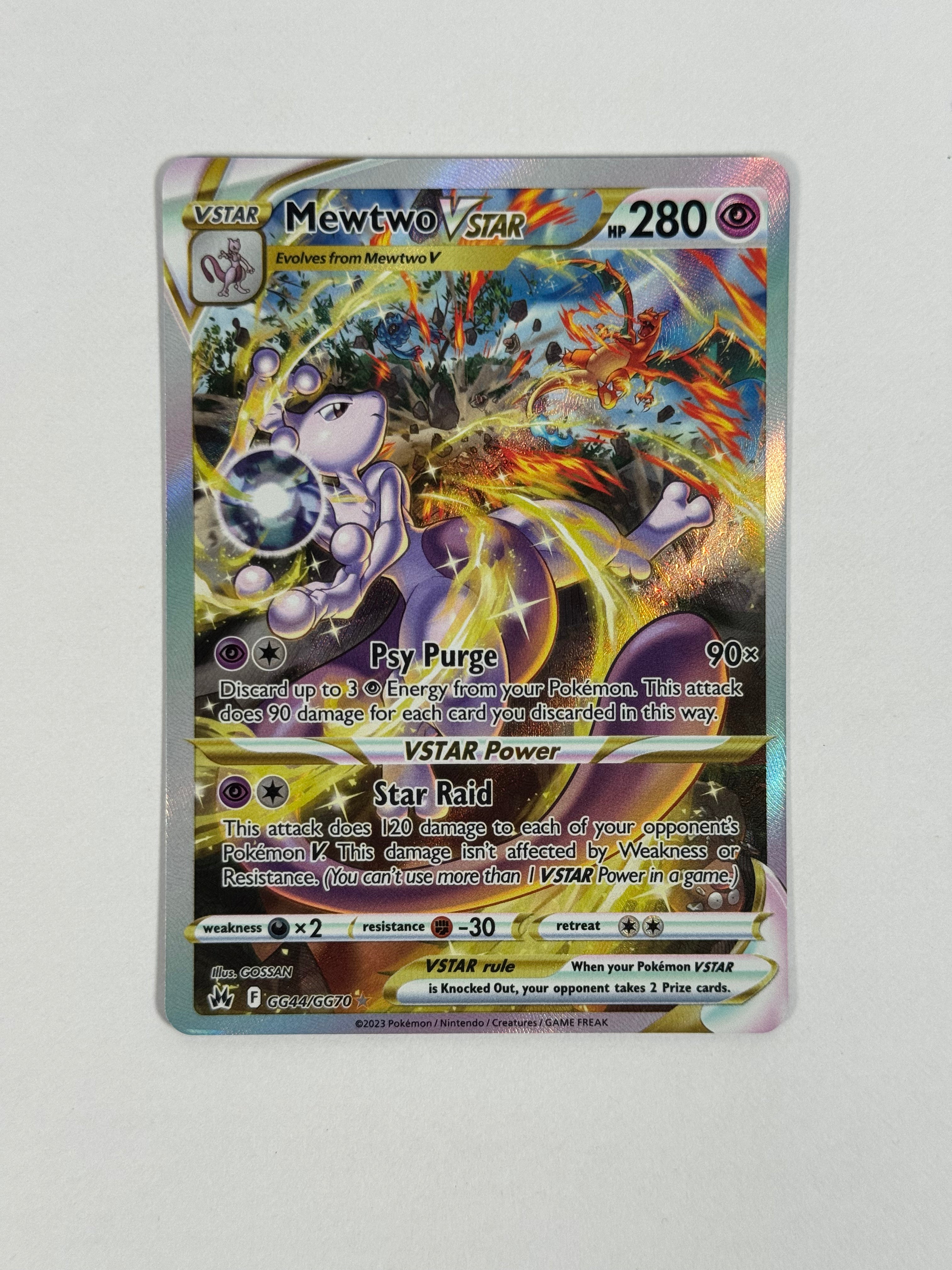 2023 Crown Zenith Mewtwo Vstar GG44/GG70