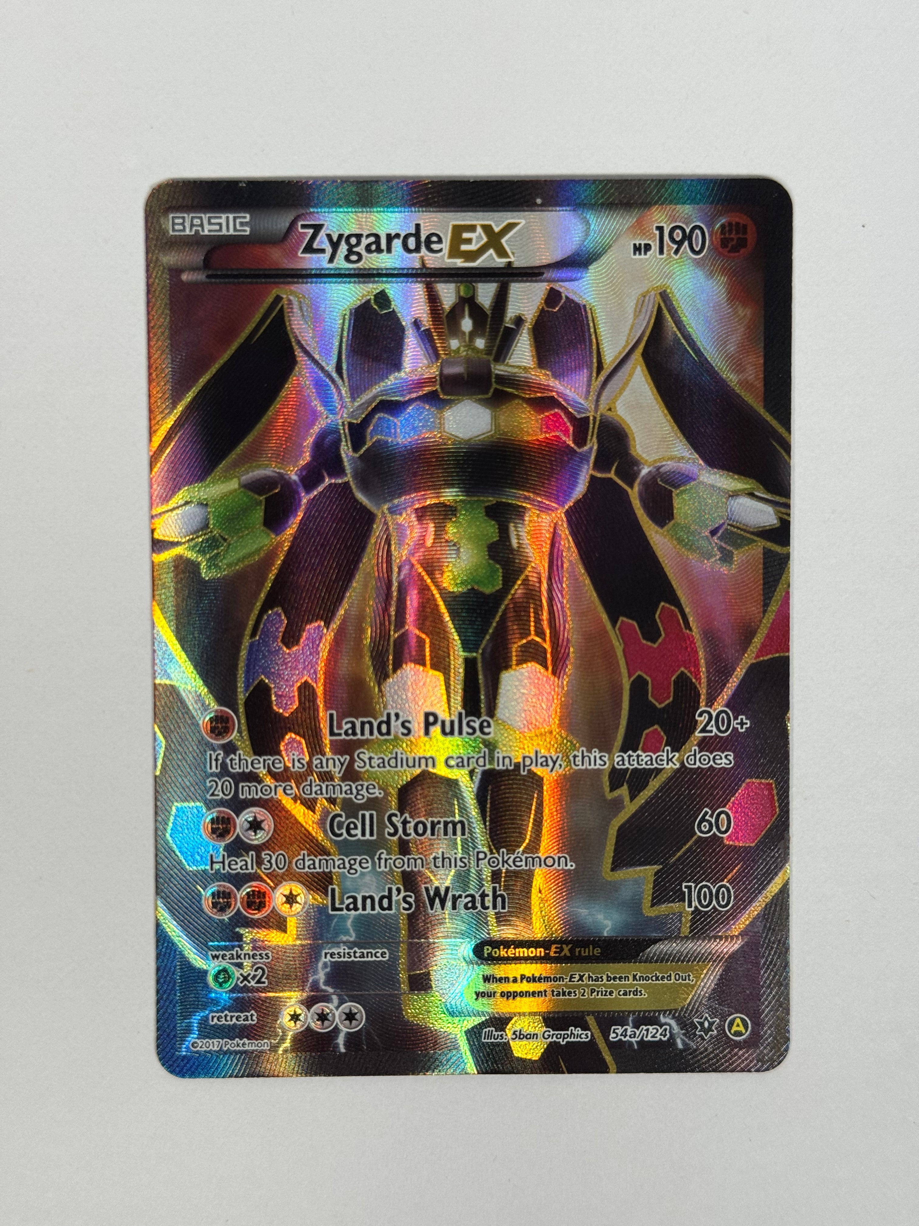 zygarde ex pokemon card value 2017 Promo Zygarde EX Full Art 54a/124