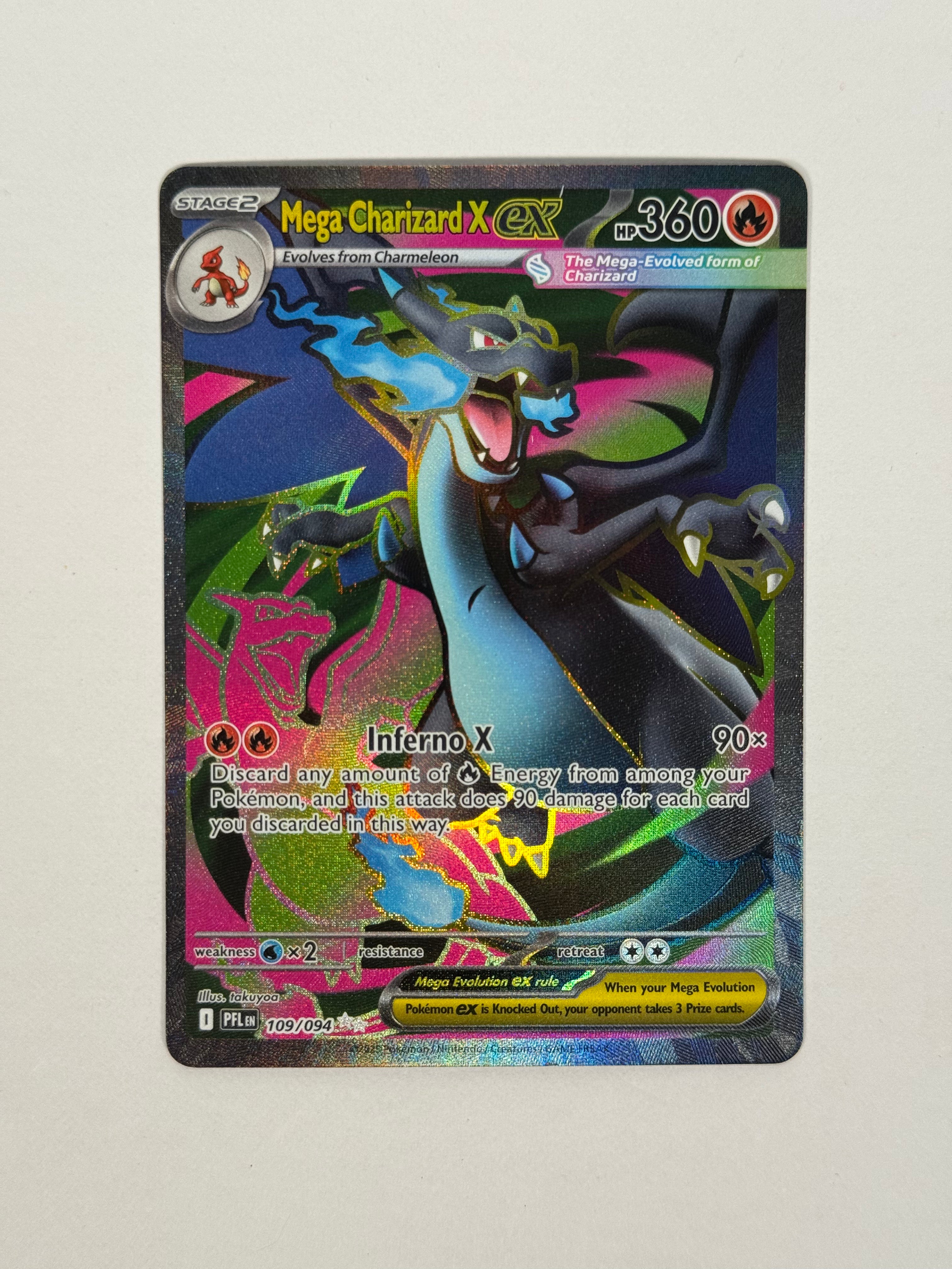 2025 Phantasmal Flames Mega Charizard X ex Full Art 109/094