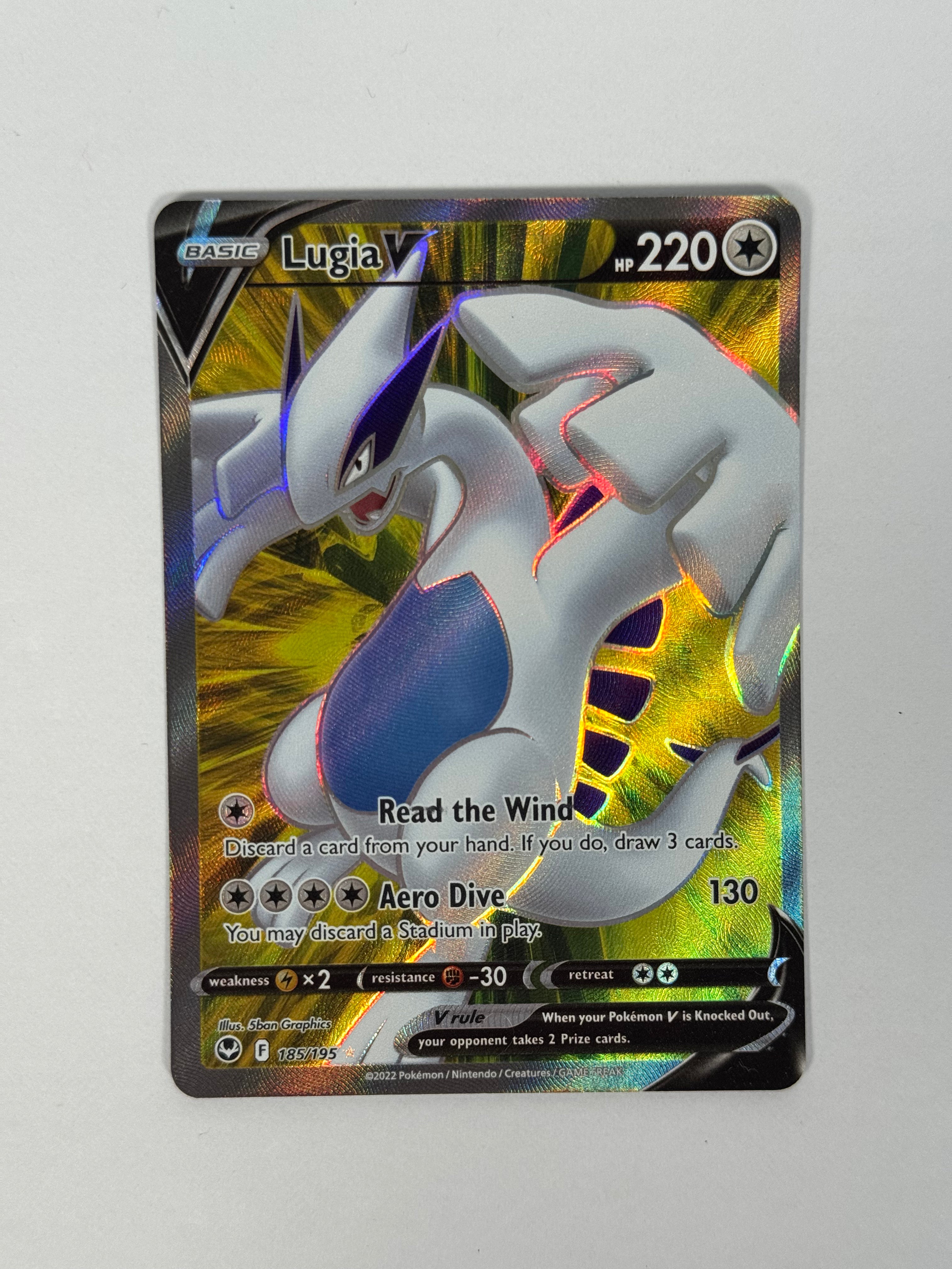 2022 Silver Tempest Lugia V Full Art 185/195