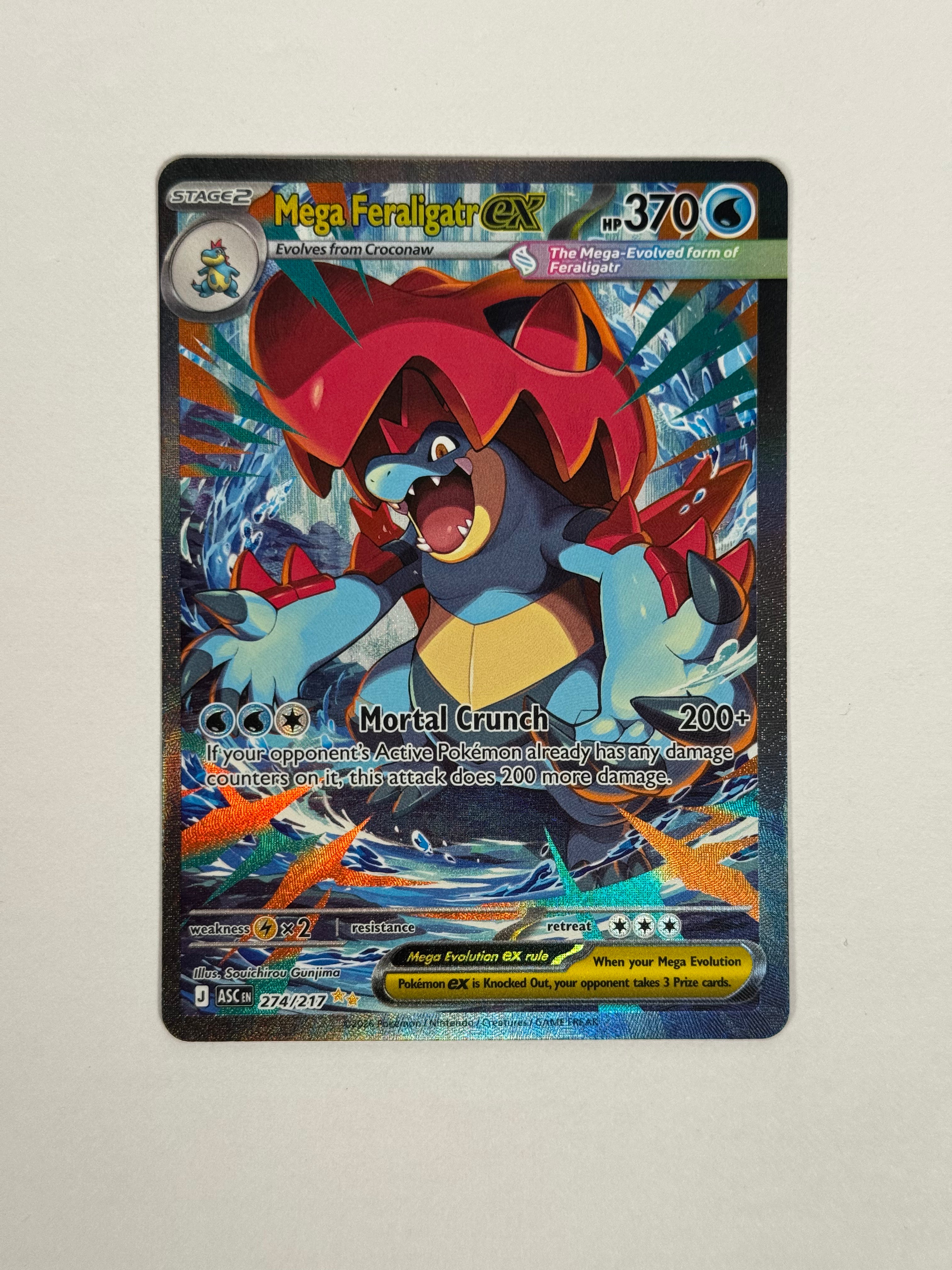 2026 Ascended Heroes Mega Feraligatr ex SIR 274/217