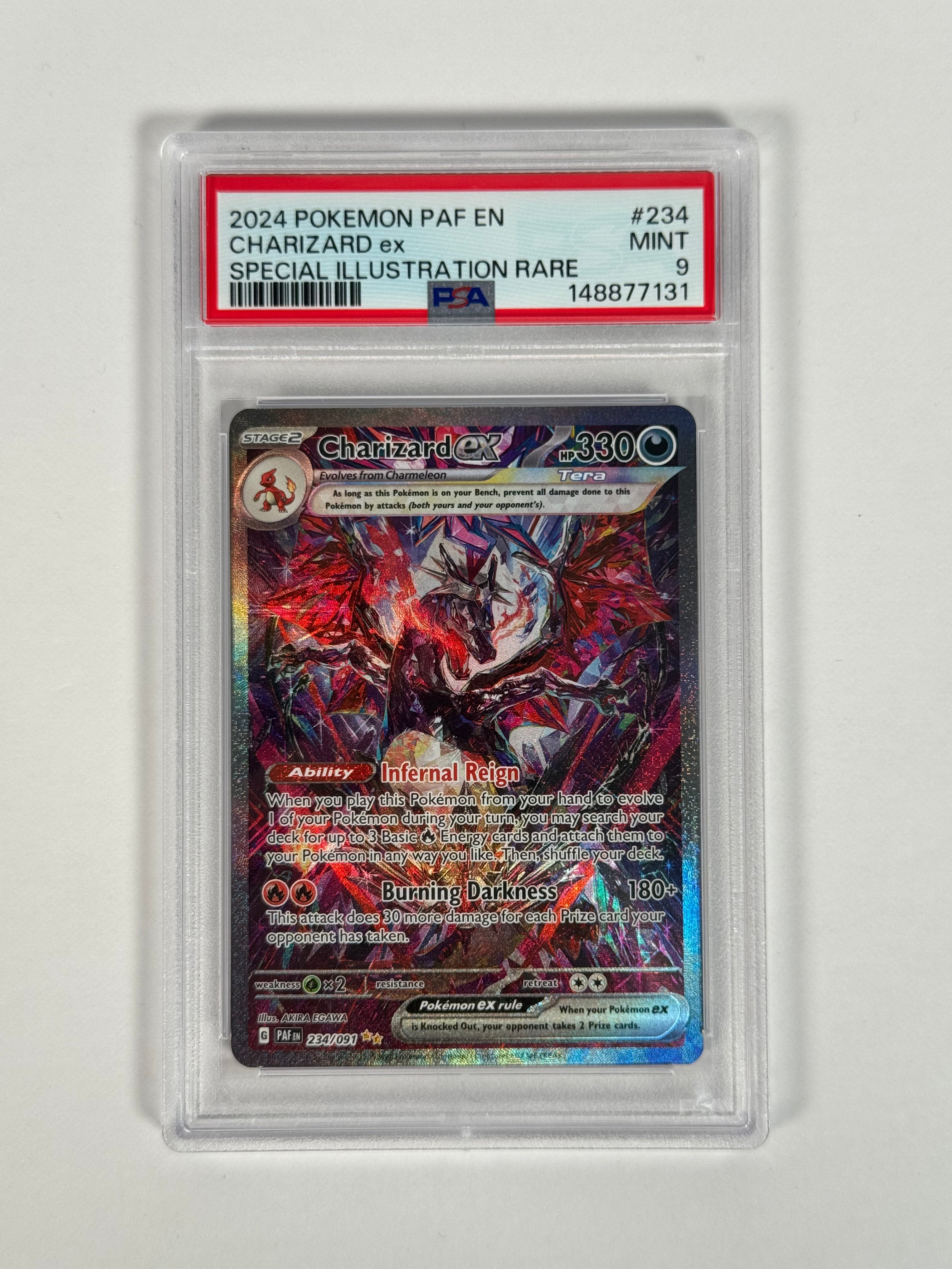 PSA 9 Paldean Fates Charizard ex SIR 234/091