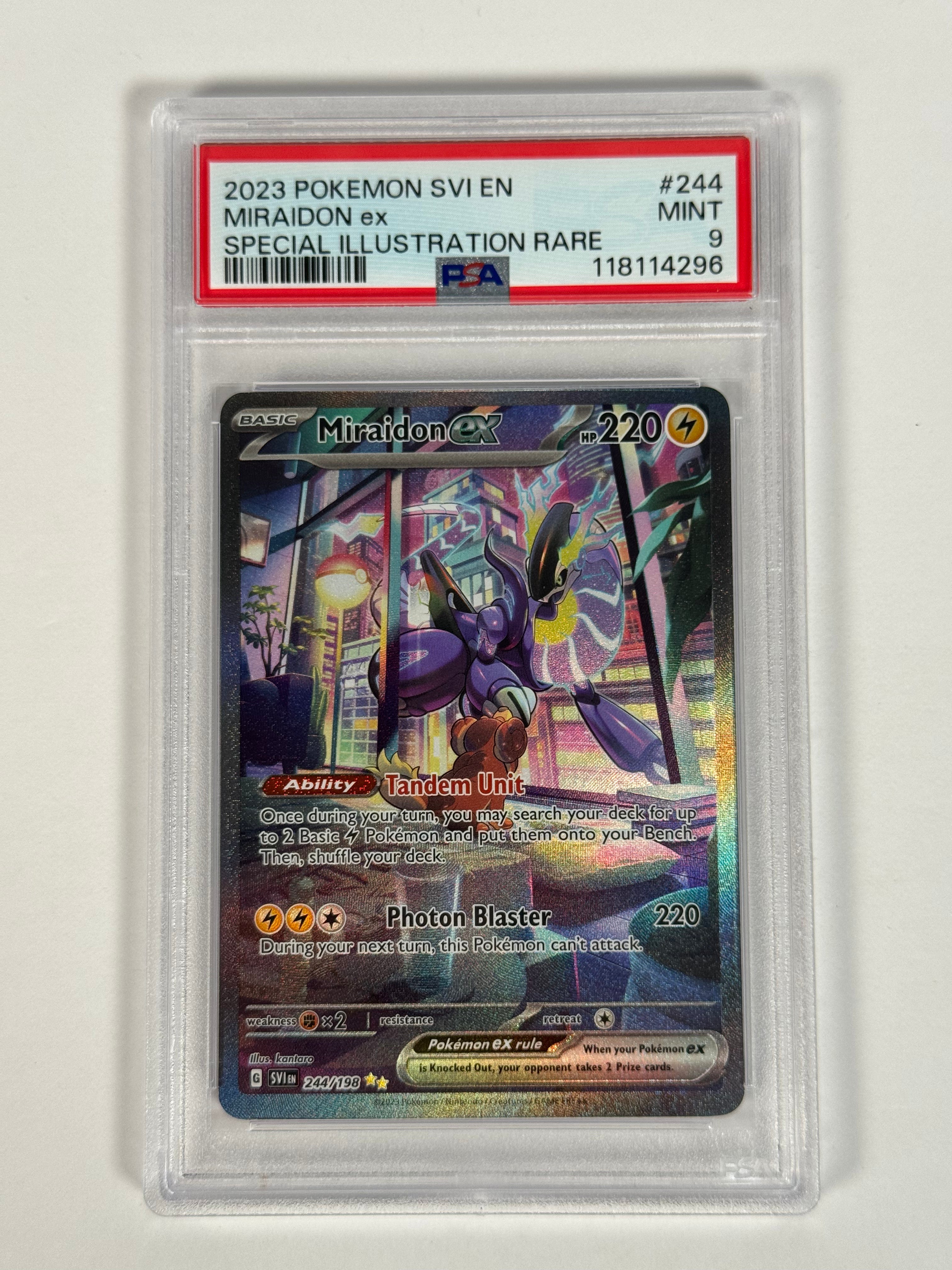 PSA 9 Scarlet & Violet Miraidon ex SIR 244/198