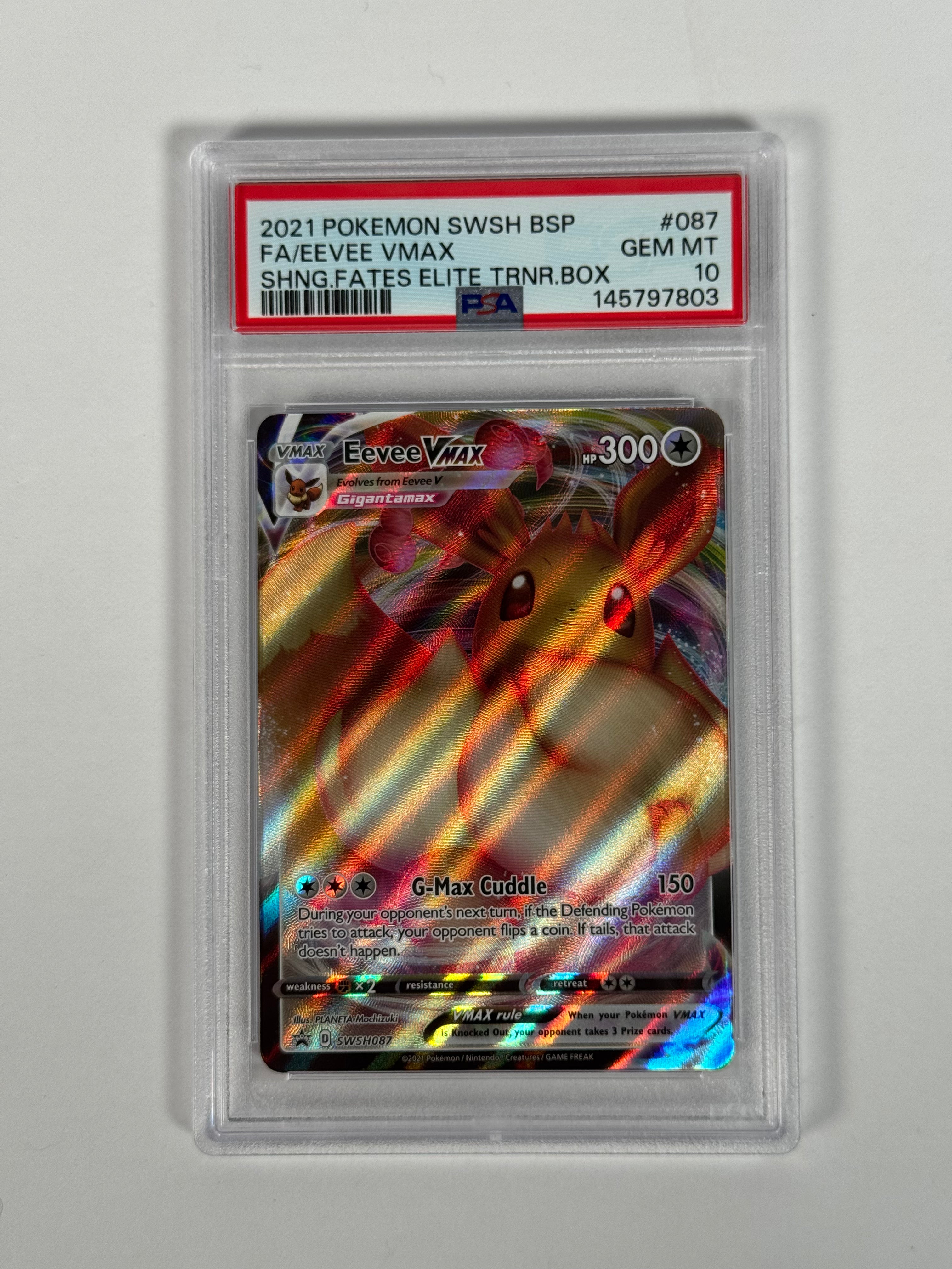 PSA 10 Black Star Promo Eevee VMAX SWSH087